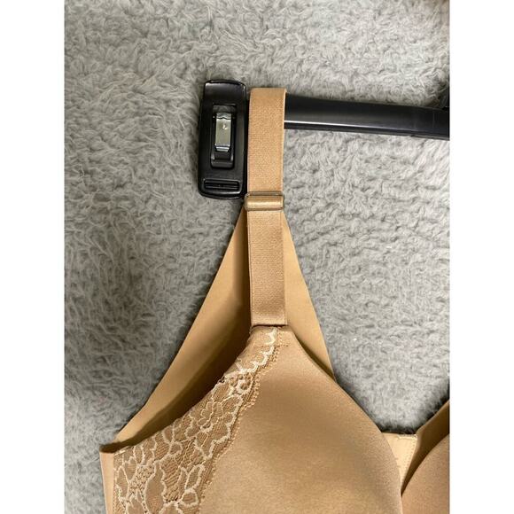 Soma womens Full coverage nude lace bra bow adjustable full support 38DDD - Picture 2 of 8
